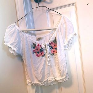 Hollister floral shirt